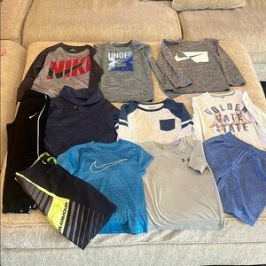 Boys Clothing Lot Size 7 Nike Gray Long Sleeve Tee Short Sleeve Track Pants Swim